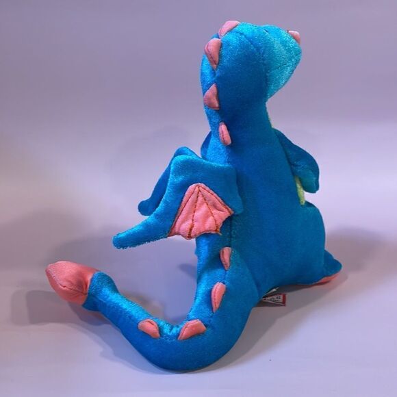 Douglas Cuddle Toys Blue, Green and Orange Dragon 7” tall Excellent Used Cond… - Picture 4 of 8